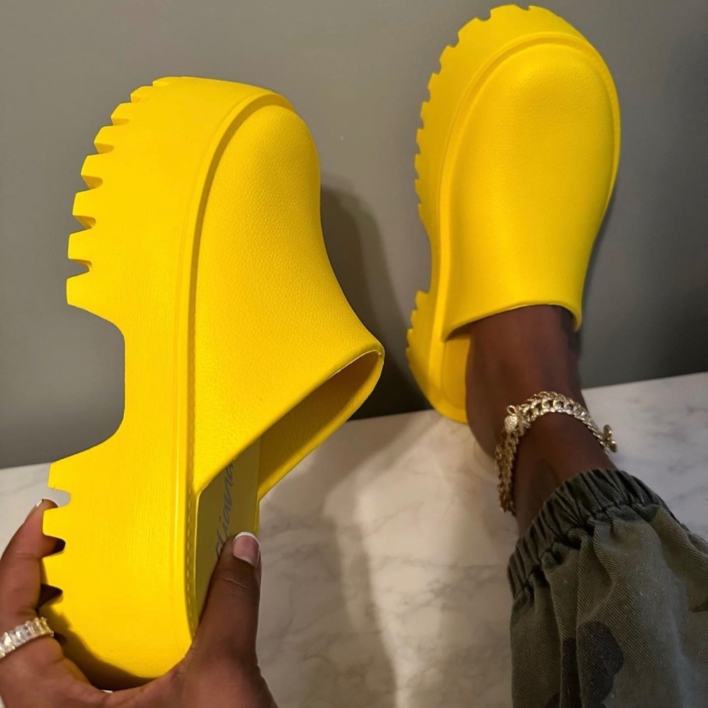 Yellow Women's Mules & Clogs